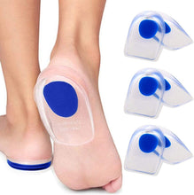 Load image into Gallery viewer, 3 Pair Gel Heel Cups Plantar Fasciitis Inserts
