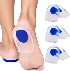 3 Pair Gel Heel Cups Plantar Fasciitis Inserts